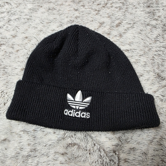 Adidas Beanie Hat - Black Unisex One Size - Picture 1 of 7